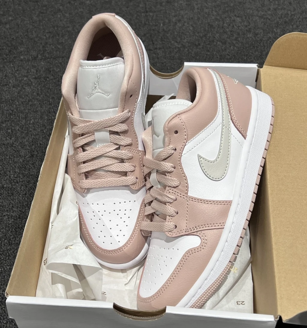 NIKE AIR JORDAN 1 LOW "CRIMSON TINT" 櫻花淡粉 (DC0774-120)