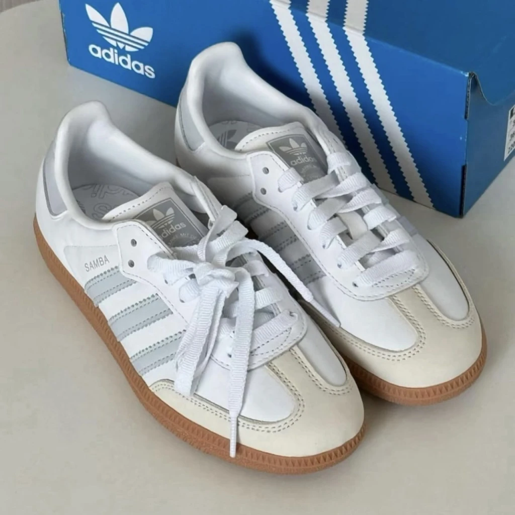ADIDAS ORIGINALS SAMBA OG 焦糖底灰藍 (IE0877)