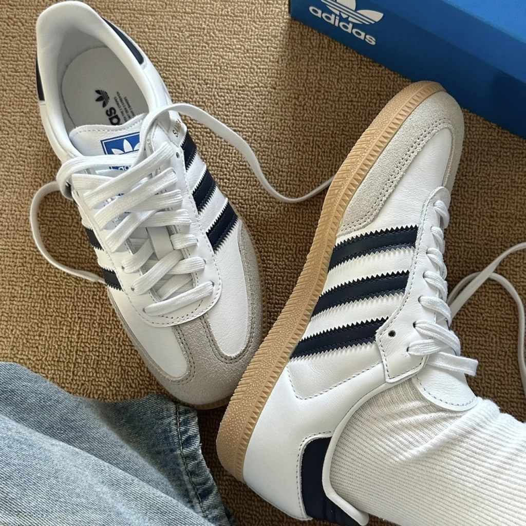 ADIDAS ORIGINALS SAMBA OG 焦糖底海軍藍 (IF3814)