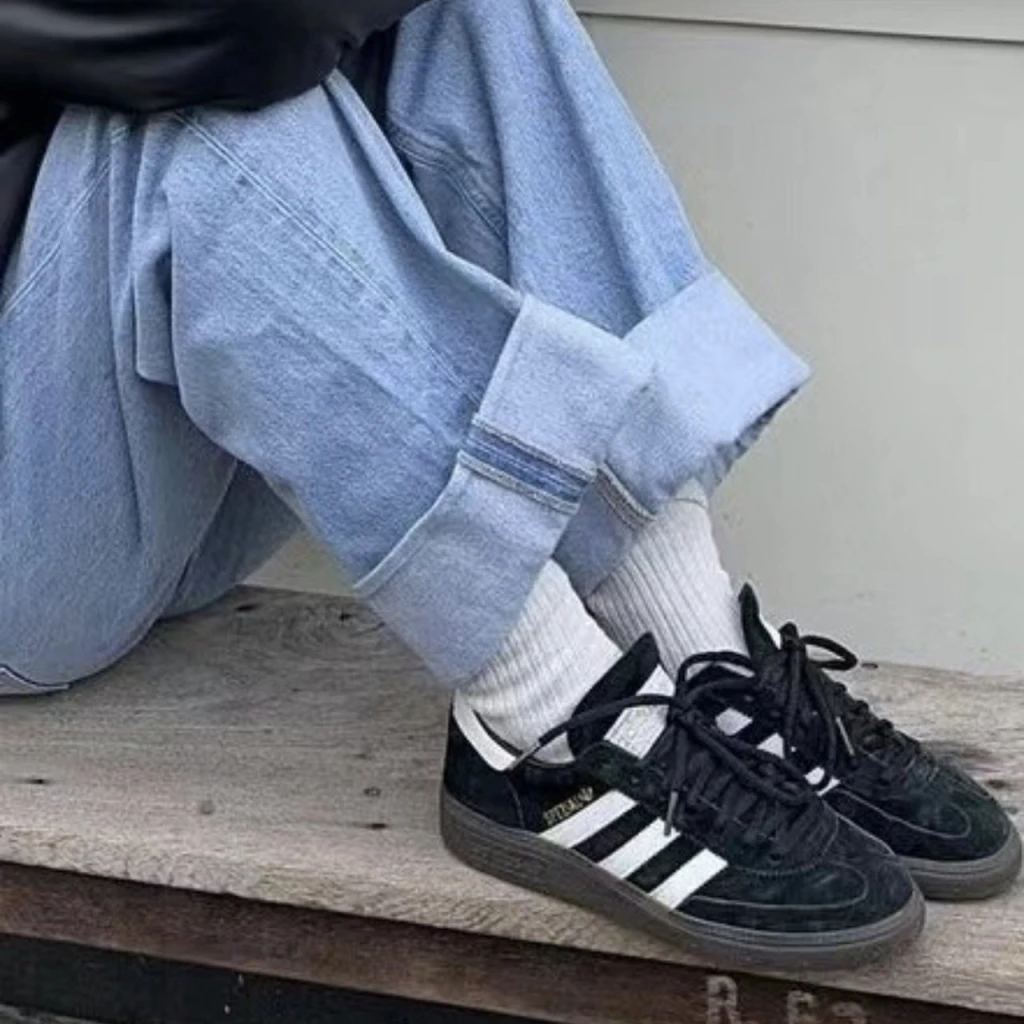 ADIDAS ORIGINALS HANDBALL SPEZIAL 麂皮黑白 (DB3021)