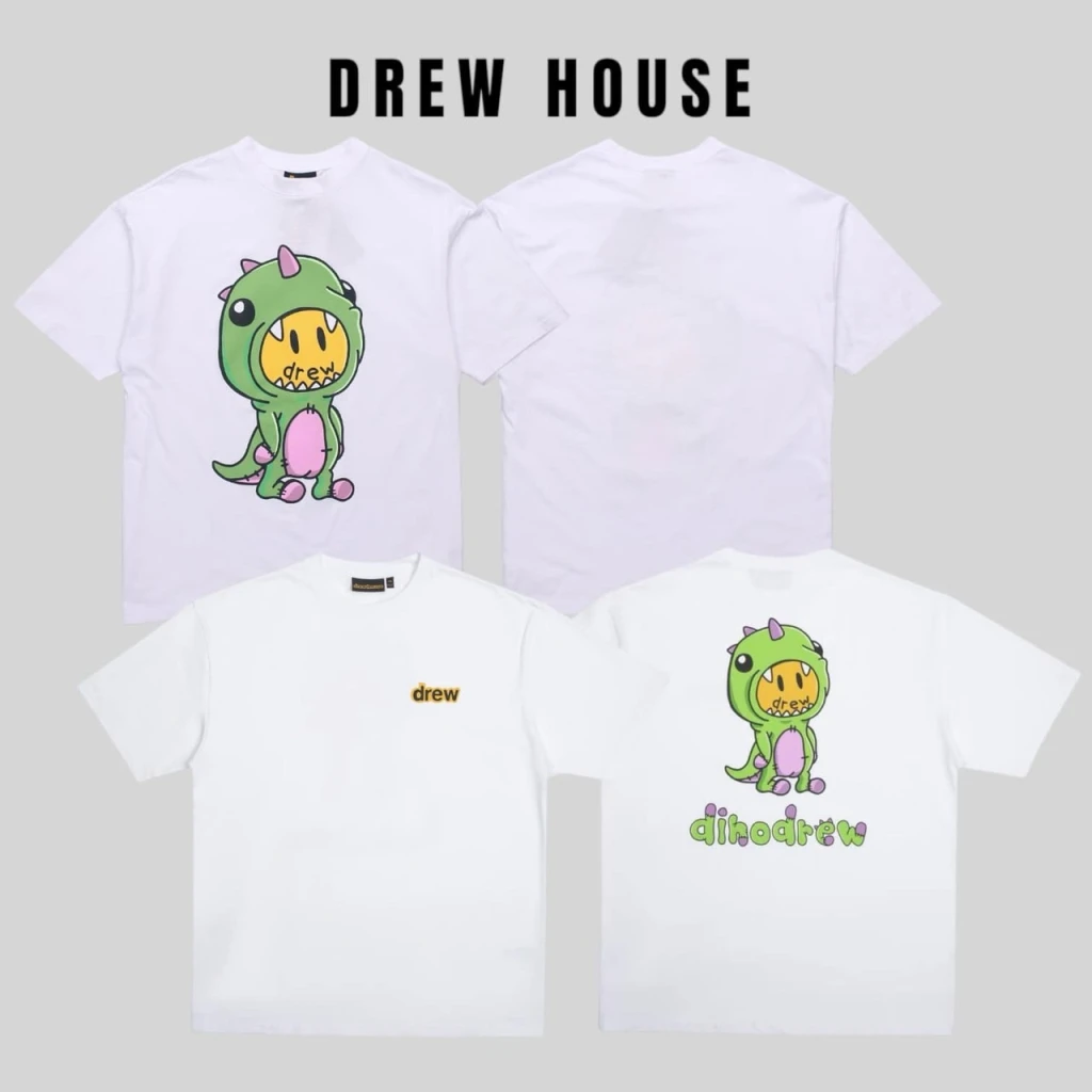 Drew House FW22 卡通恐龍系列 圖案短袖T