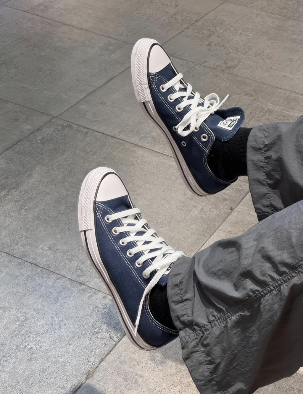 CONVERSE Chuck Taylor All Star 低筒深藍帆布鞋 (M9697C)