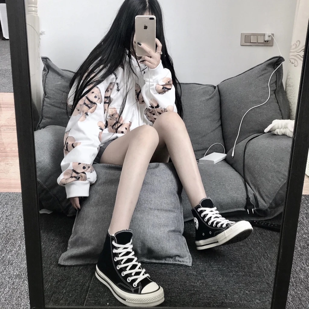 CONVERSE Chuck70 高筒黑白奶油底帆布鞋 (162050C)