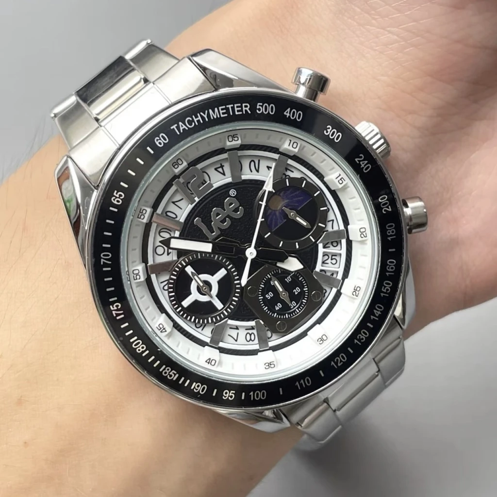 Lee國外限定款 石英機芯 鋼錶帶腕錶48mm