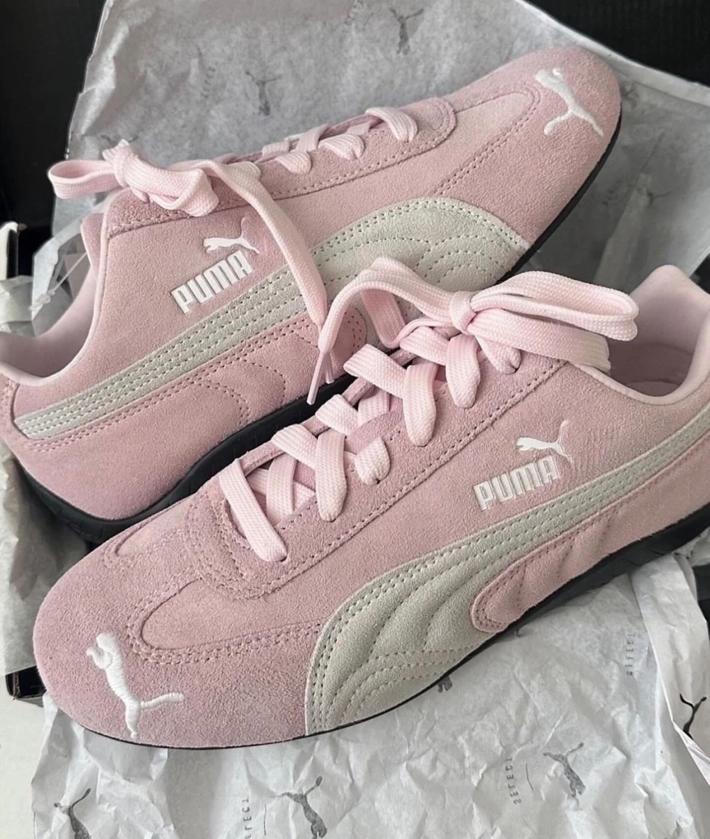 PUMA Speedcat OG 復古賽車鞋 粉白 (398846-04)