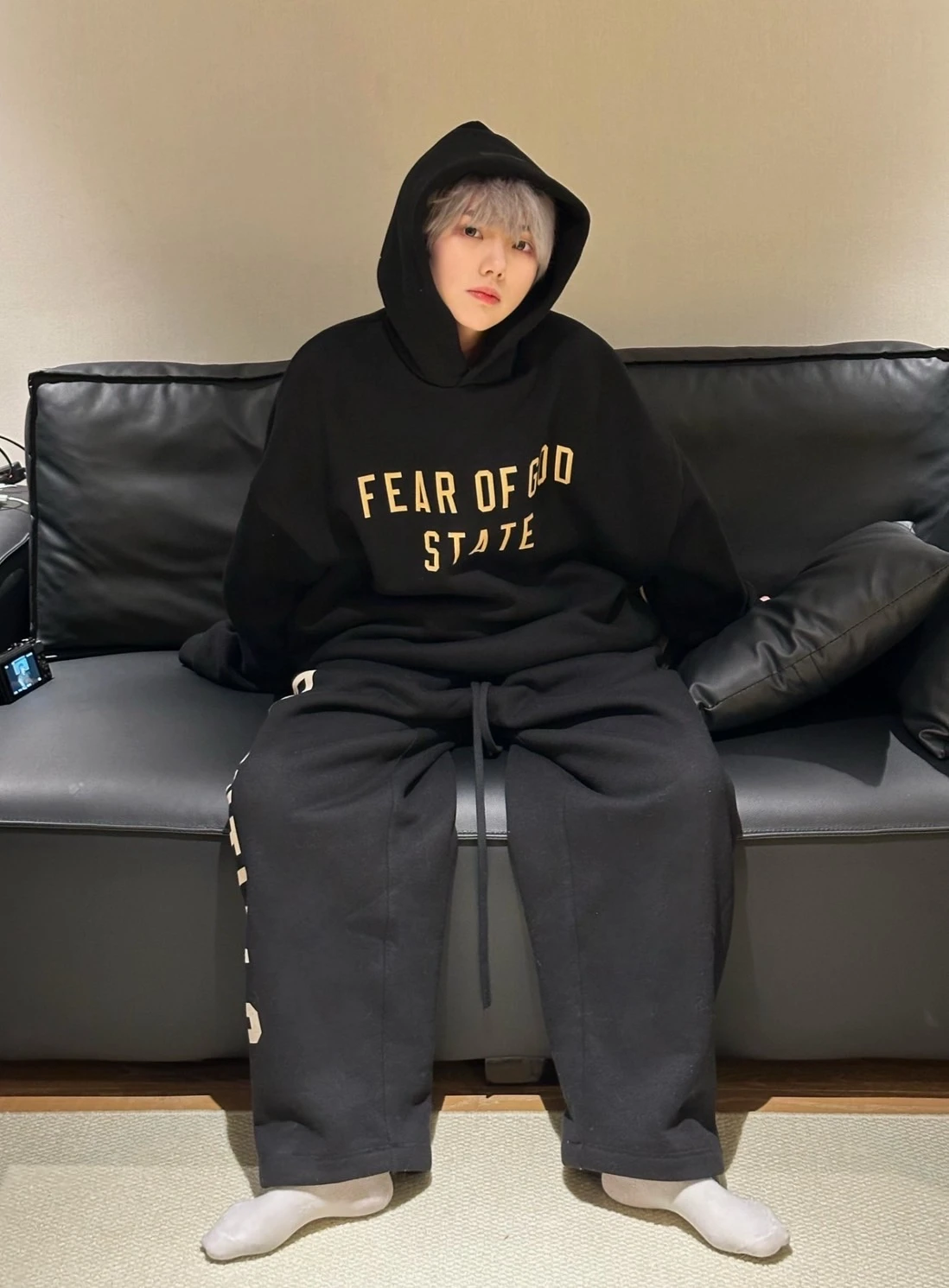 <鄧紫棋同款> Essentials SS24 字母印花加絨帽Tee
