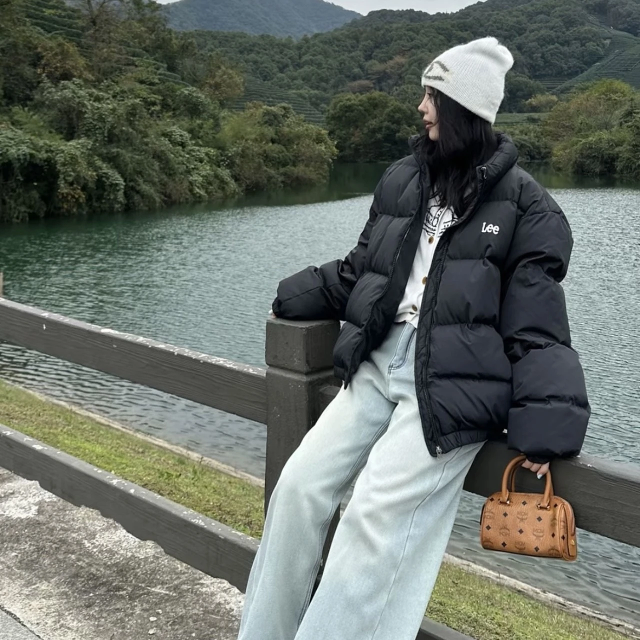 <秋冬穿搭> Lee經典款小標羽絨麵包外套