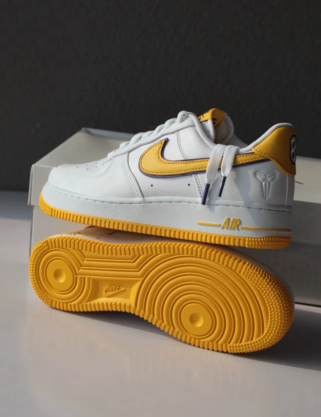 Kobe Bryant x Nike Air Force 1 Low "Home" 白黃湖人 (FZ1151-100)