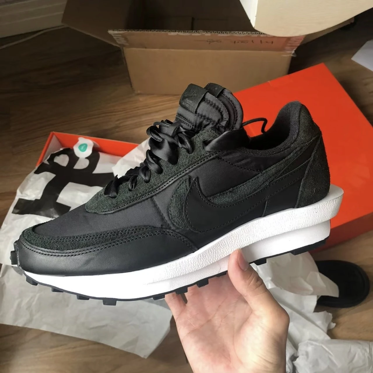Nike x Sacai LDWaffle 黑武士 絲滑尼龍 BV0073-002