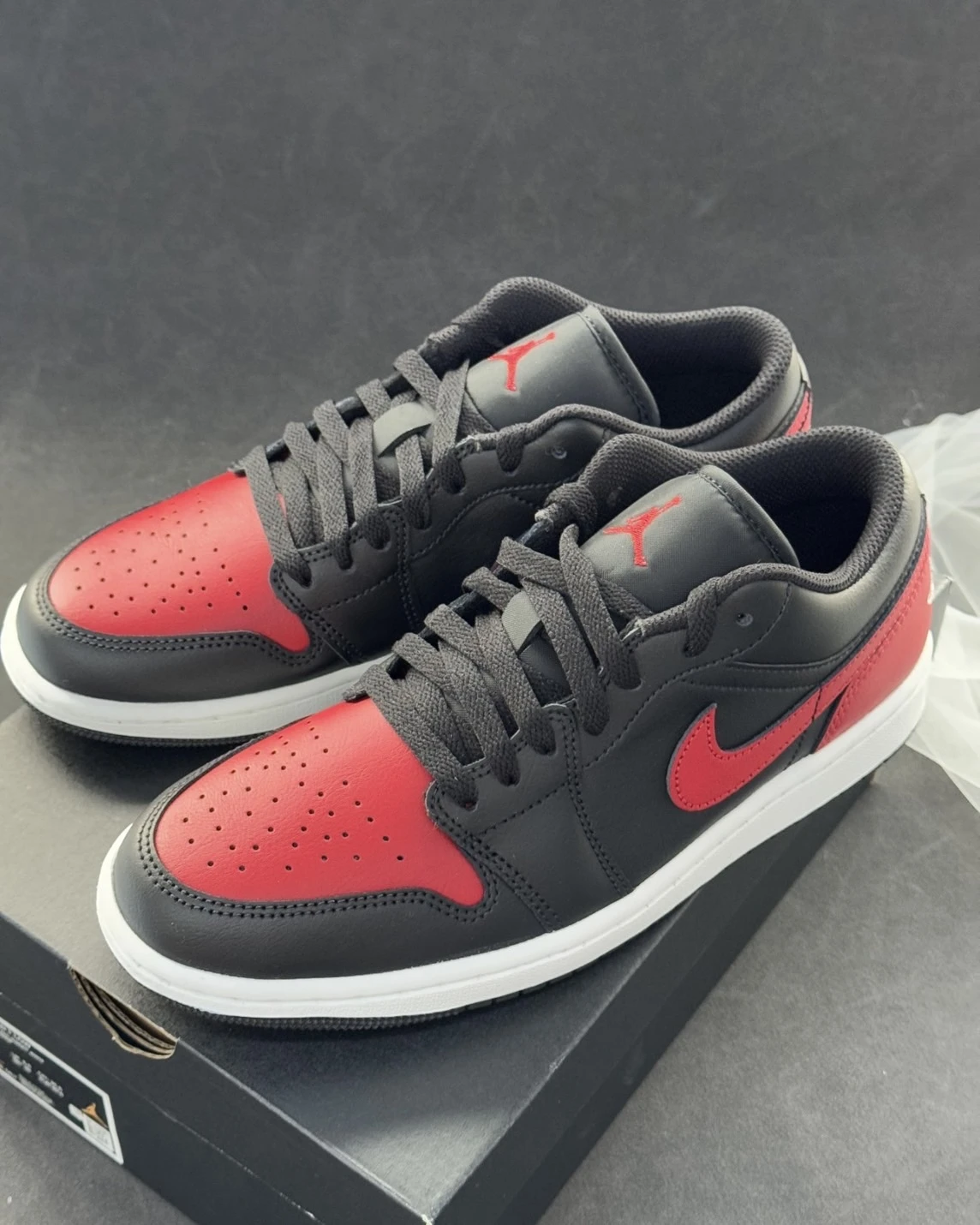NIKE AIR JORDAN 1 LOW 黑紅一代 (553558-067)
