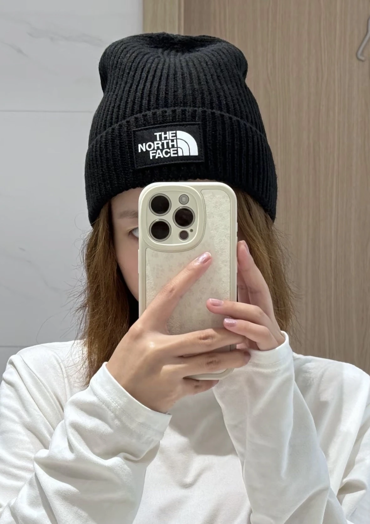 The North Face 北臉針織LOGO毛帽