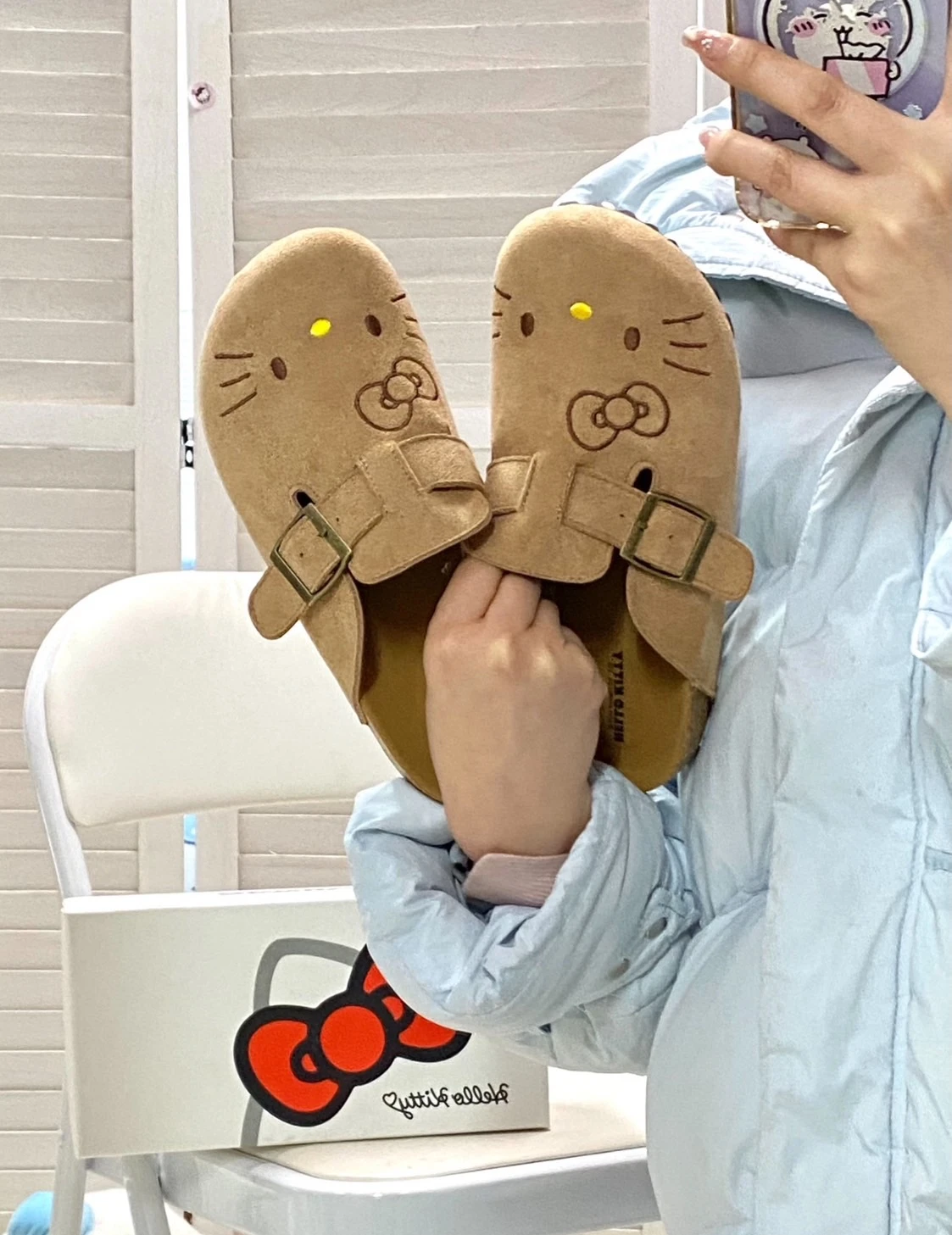 <可愛爆炸>正版授權 Sanrio三麗鷗 x Hello Kitty 勃肯半拖 懶人鞋