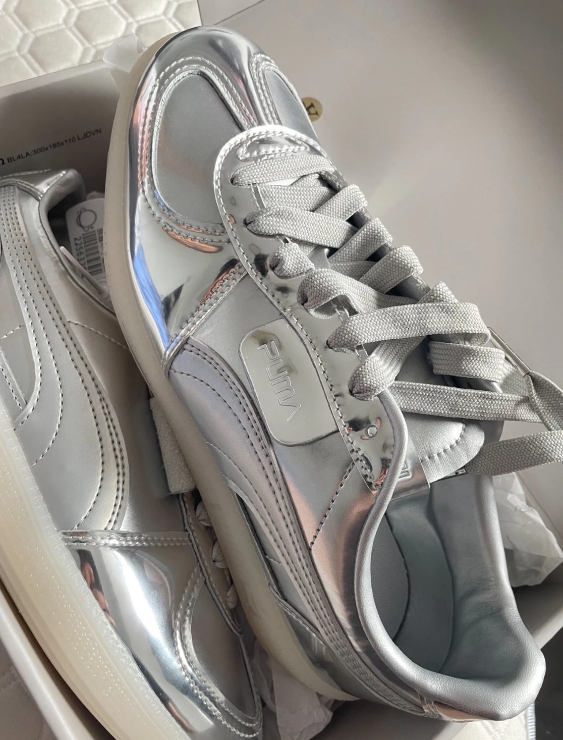 PUMA Palermo x HajimeSorayama 空山基聯名款 電鍍銀 德訓鞋