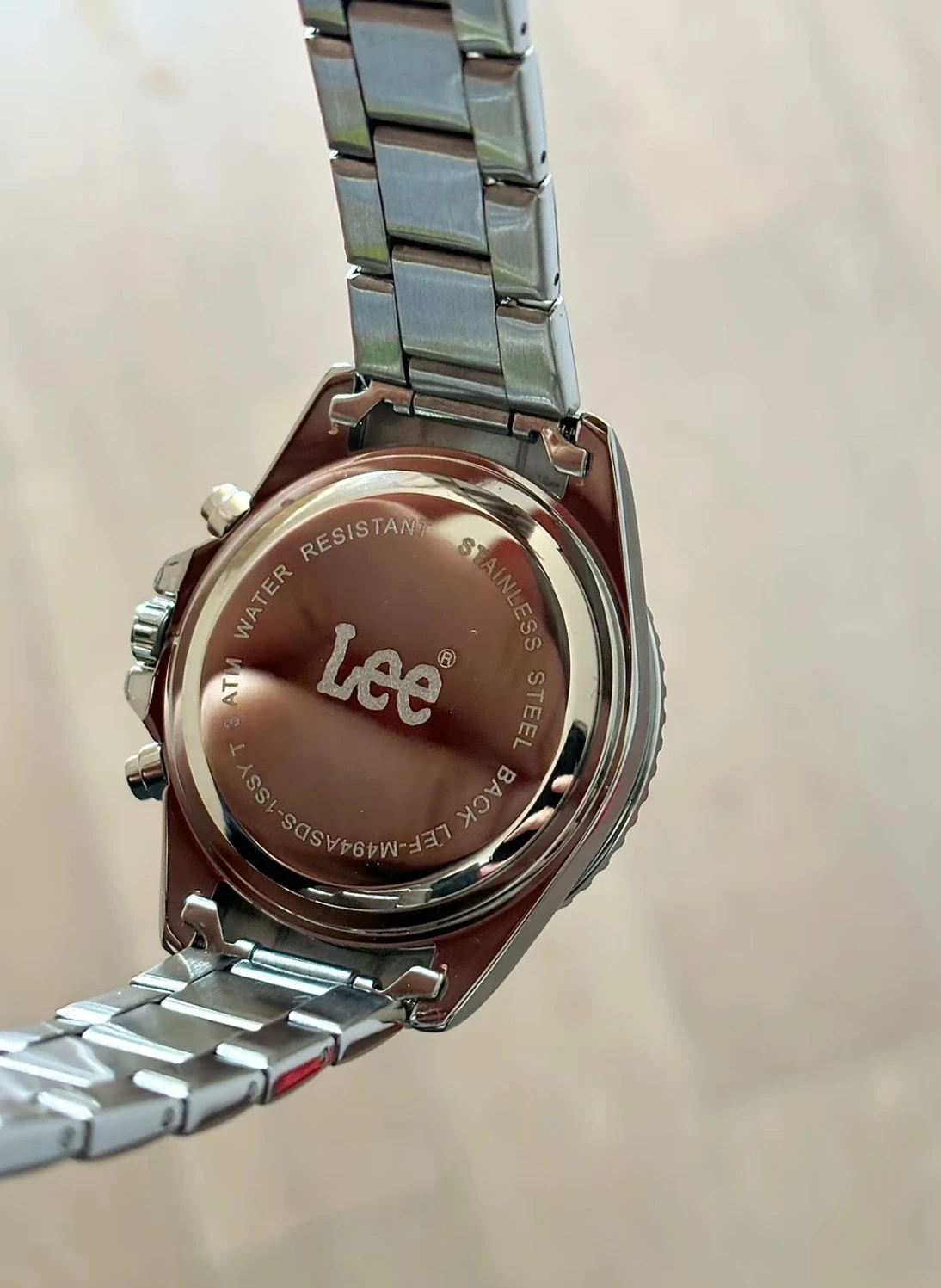 <🔥爆款補貨啦>Lee 石英機芯 機械盤三眼錶 鋼錶帶