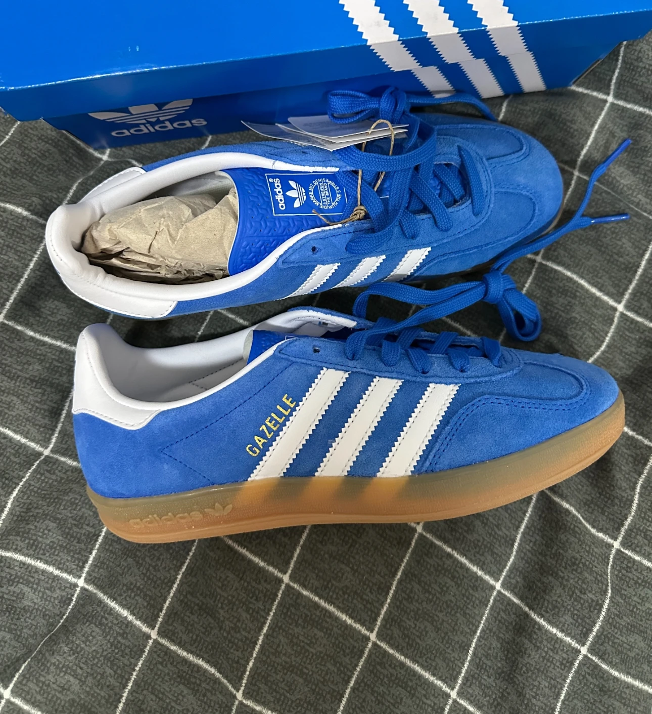 ADIDAS GAZELLE INDOOR 焦糖復古藍(JI2061)