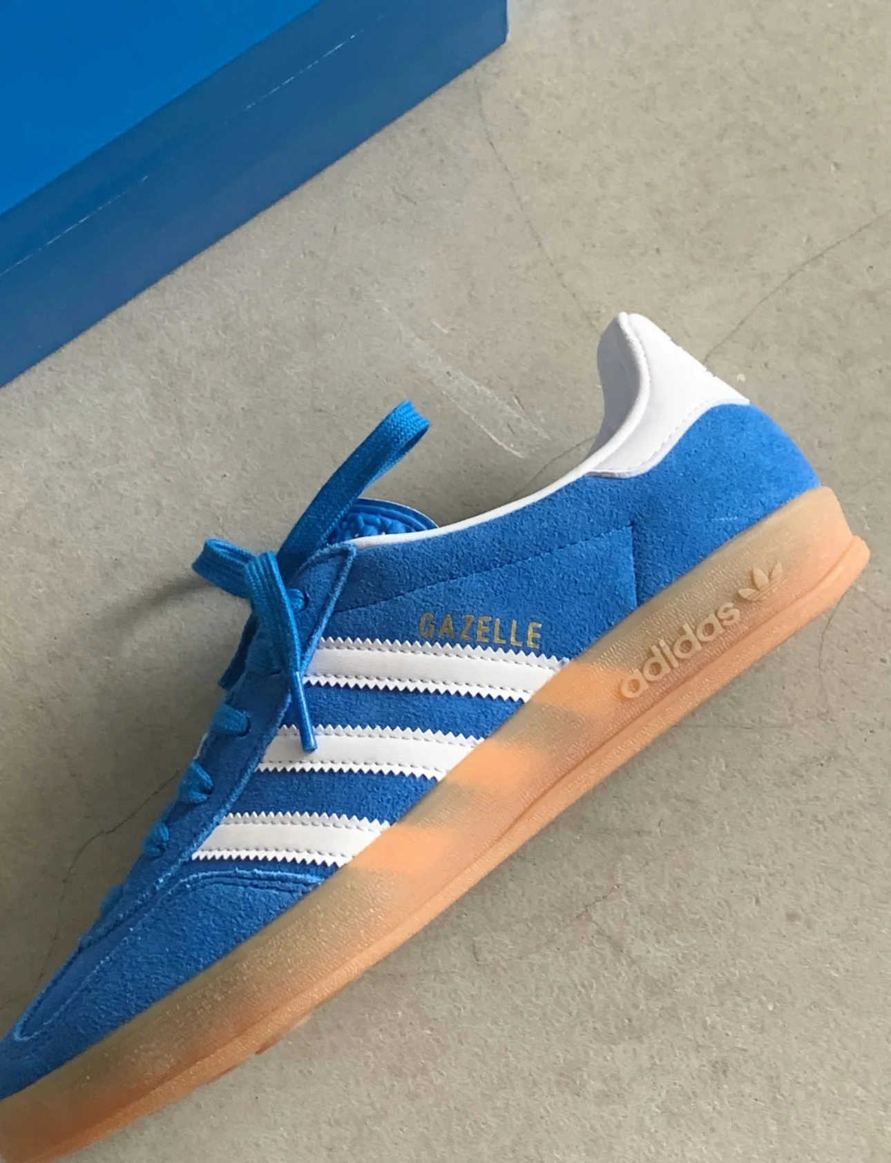 ADIDAS GAZELLE INDOOR 焦糖復古藍(JI2061)