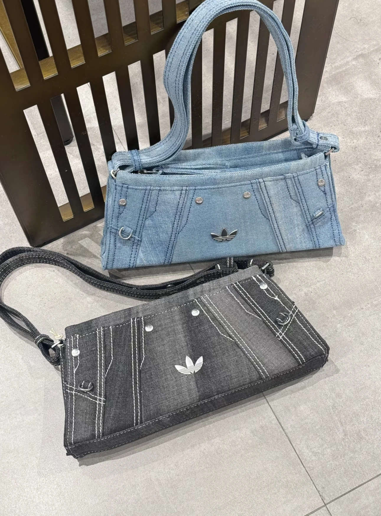 <兩色可選> ADIDAS ORIGINALS 復古水洗牛仔包