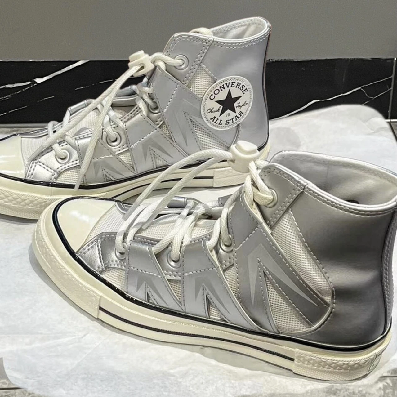 Converse Chuck 70 未來銀系列 高筒帆布鞋(A15187C)
