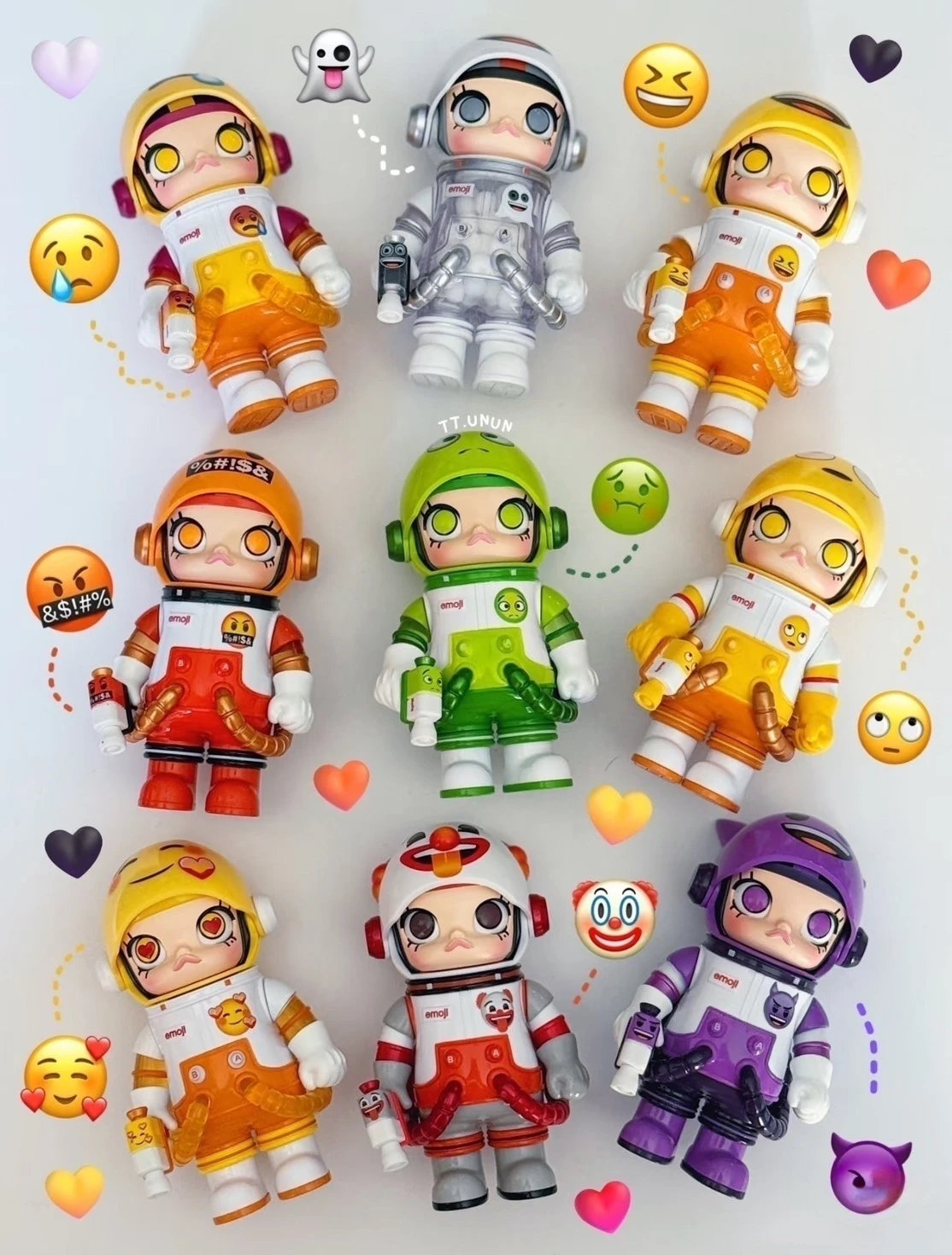 <滿滿表情包!?> POPMART MEGA SPACE MOLLY x Emoji™ 100% 聯名系列