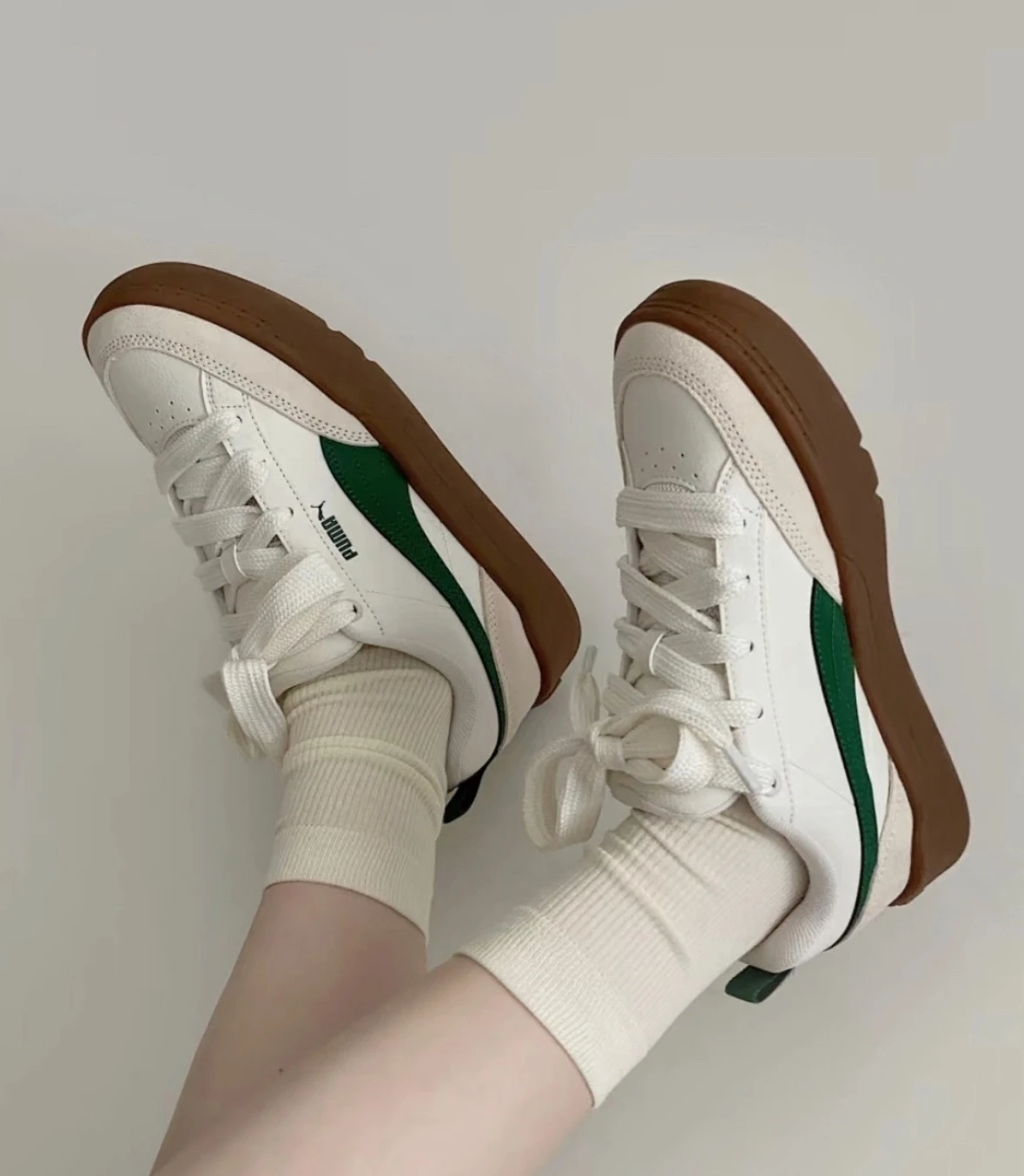 PUMA Park Lifestyle 厚底 焦糖底 復古 麵包鞋 焦糖抹茶