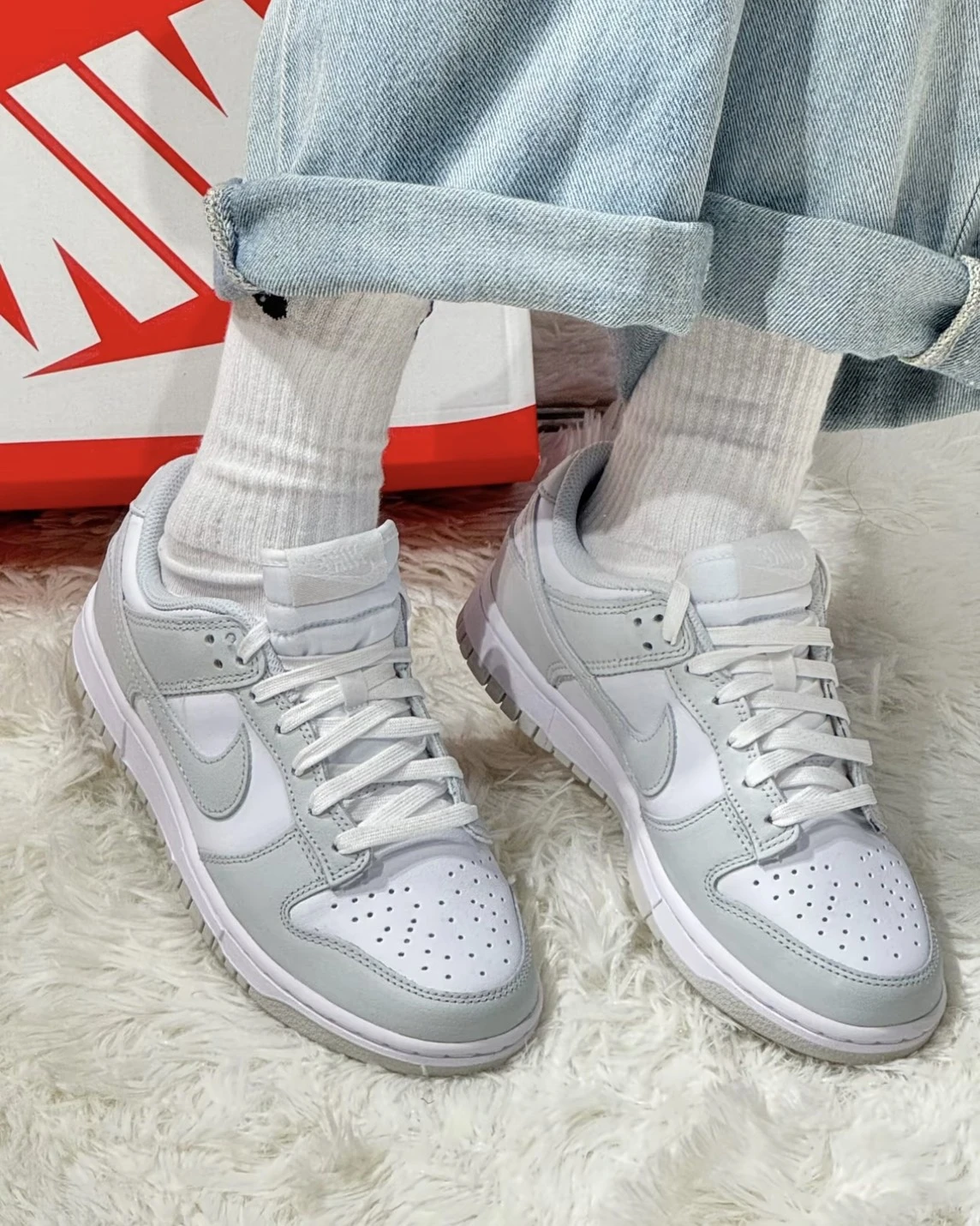 NIKE DUNK LOW "Photon Dust" 淺灰白 女款(DD1503-103)