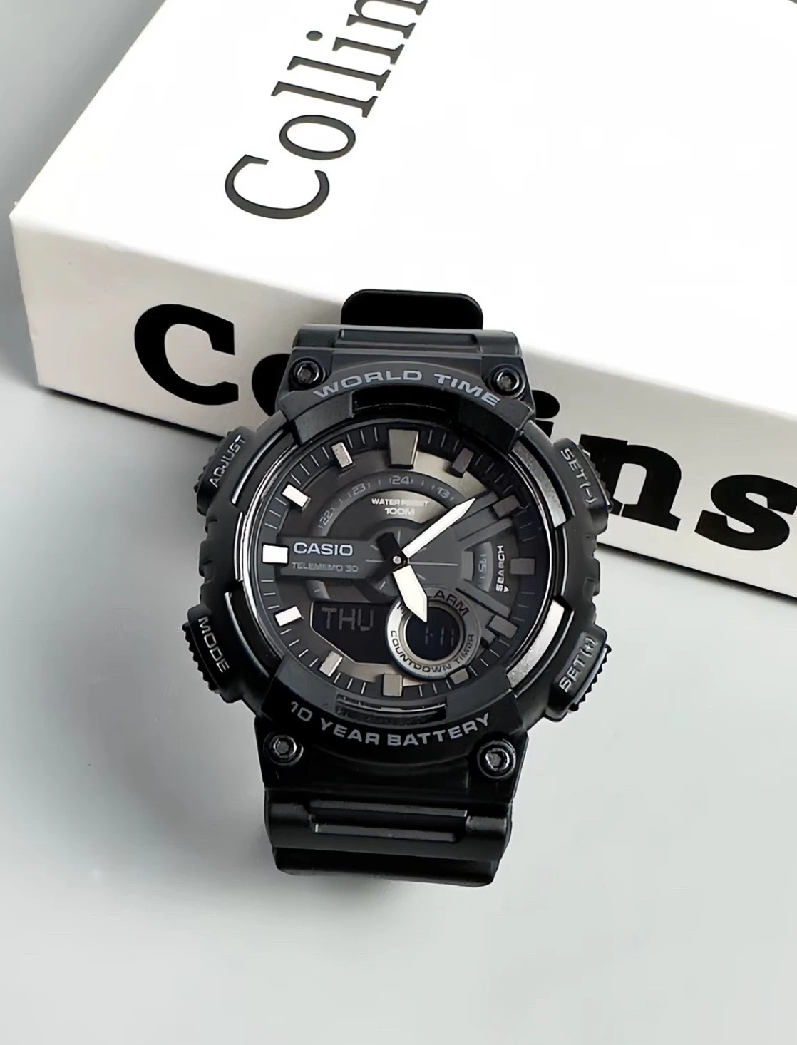 CASIO 卡西歐 YOU STANDARD系列 黑武士 石英機芯 手錶