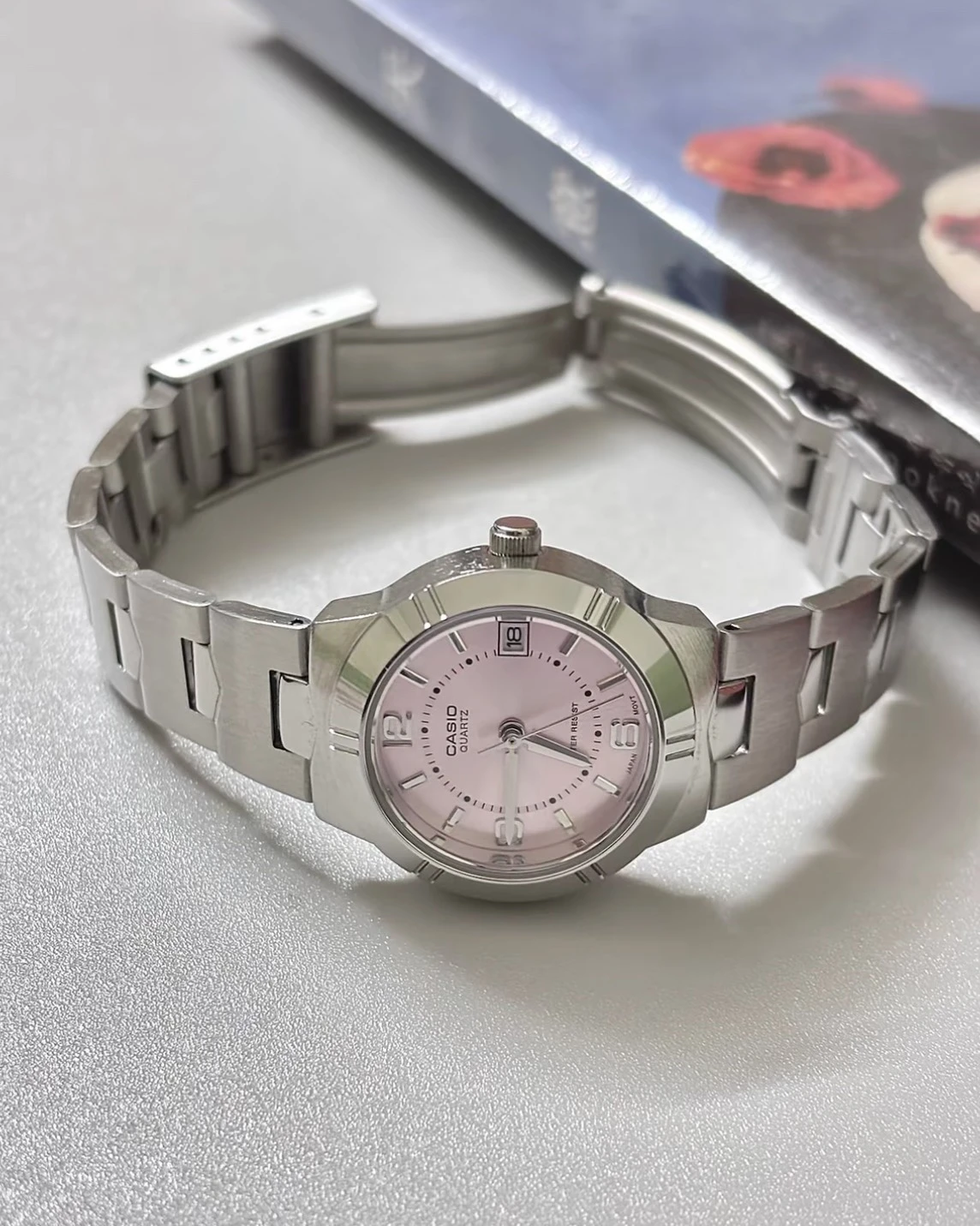 CASIO 卡西歐 DRESS系列 石英機芯 不鏽鋼錶帶 腕錶(兩色可選)