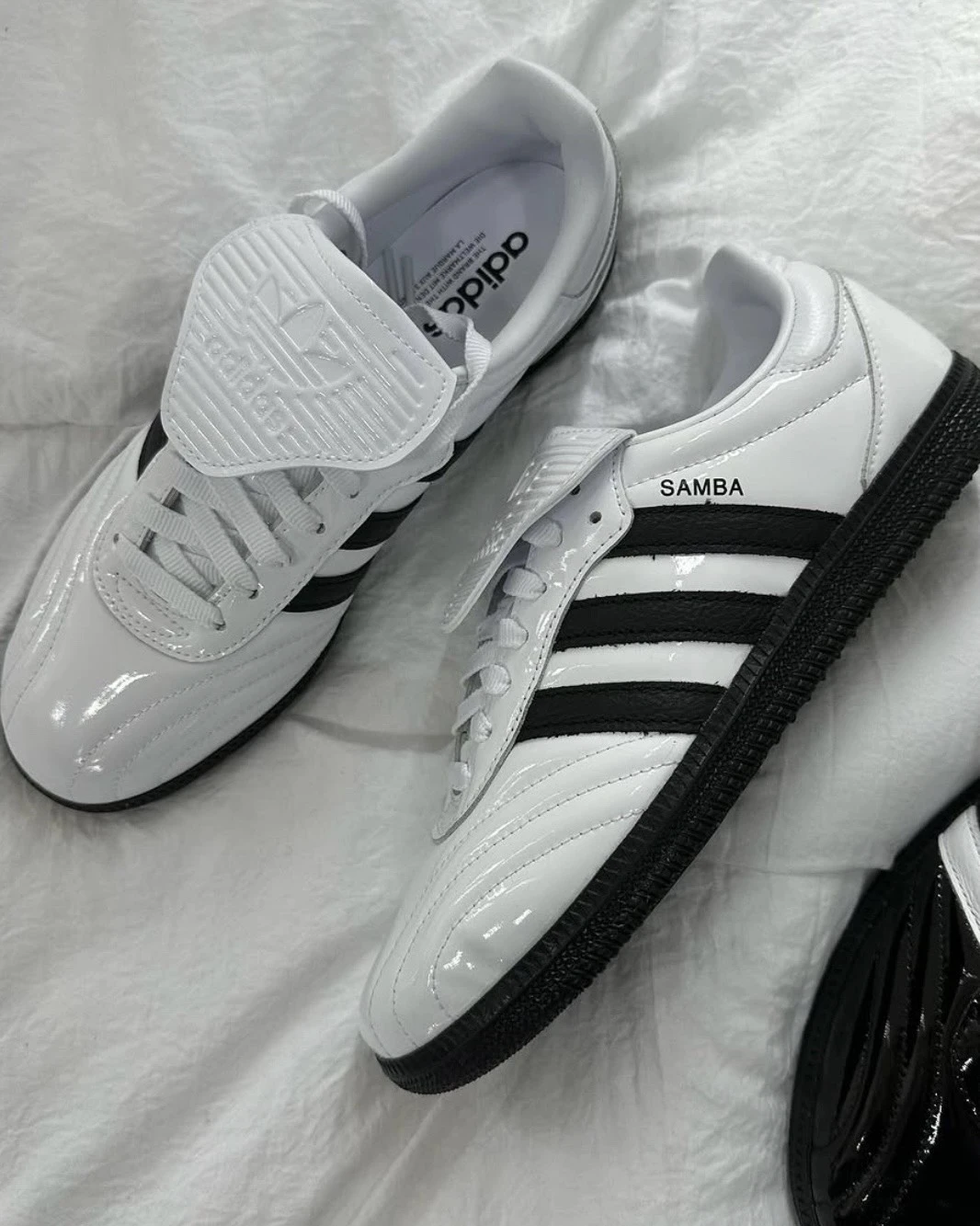 <韓國限定>ADIDAS SAMBA LT 漆皮白(JI2706)
