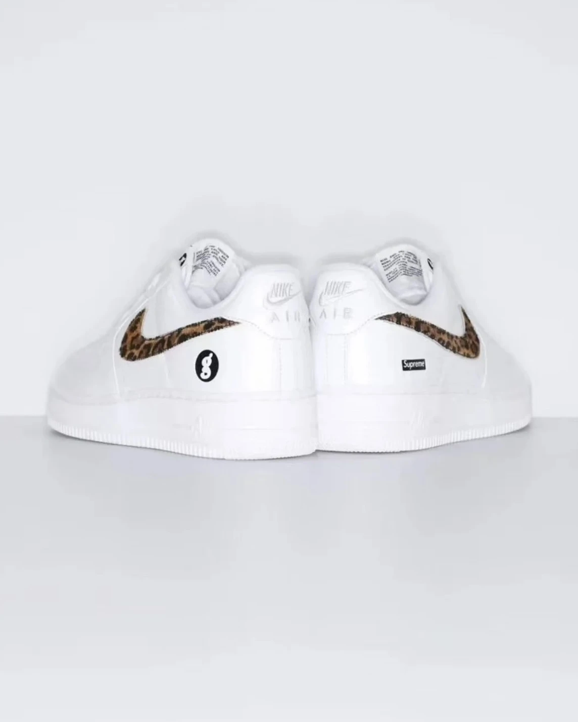 <三方聯名>GOODENOUGH x Supreme x AF1  藤原浩 豹紋 水晶底(IM3483-100)