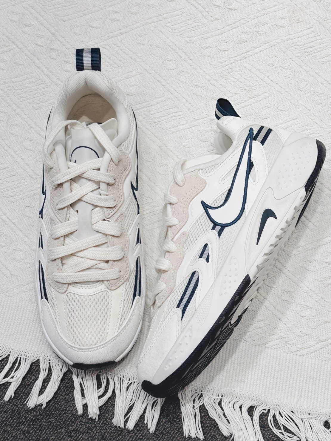 Nike JAM "Metallic Silver" 燕麥藍白 麂皮 復古運動鞋