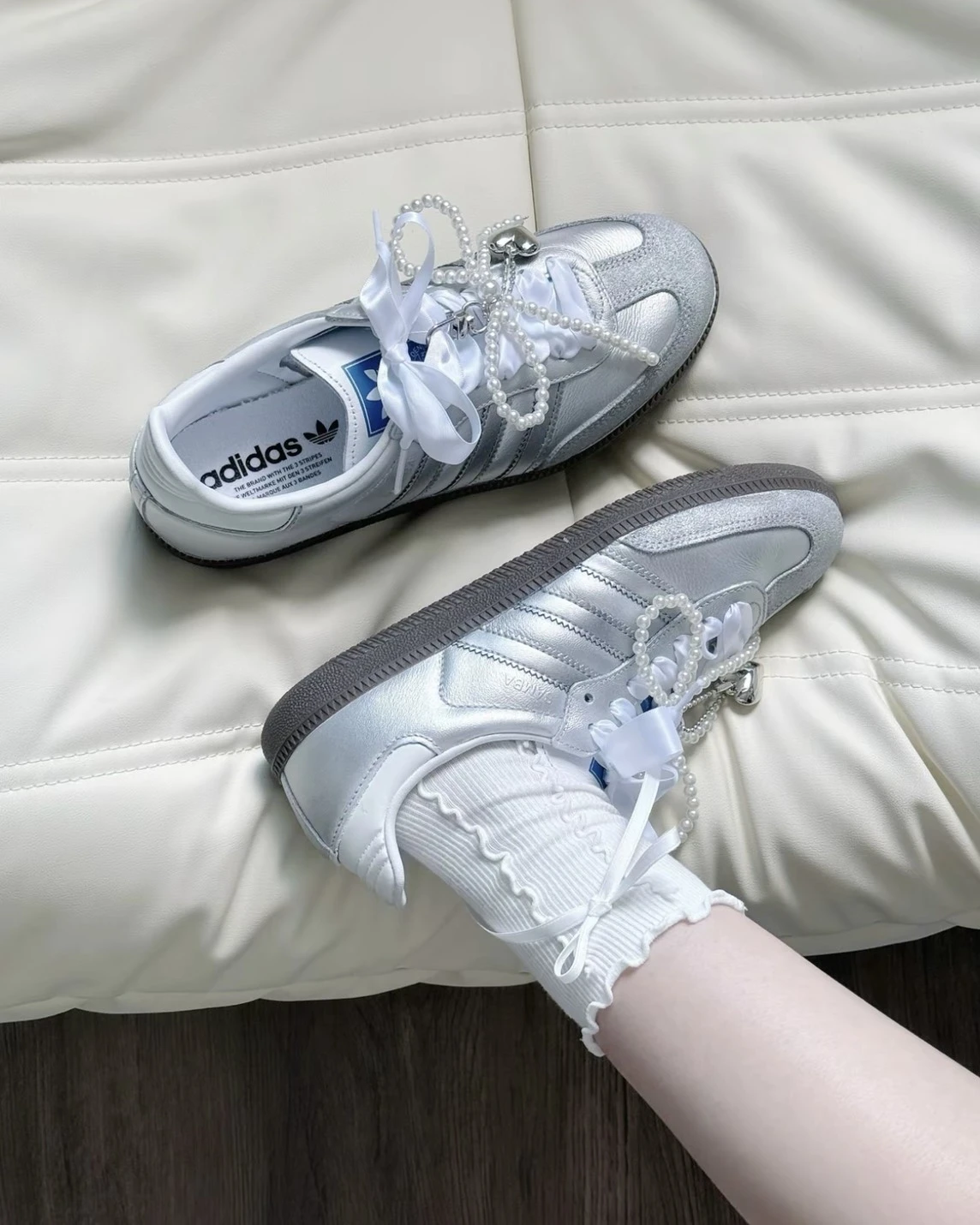 <訂製款> ADIDAS SAMBA OG 月光芭蕾珍珠 訂製款