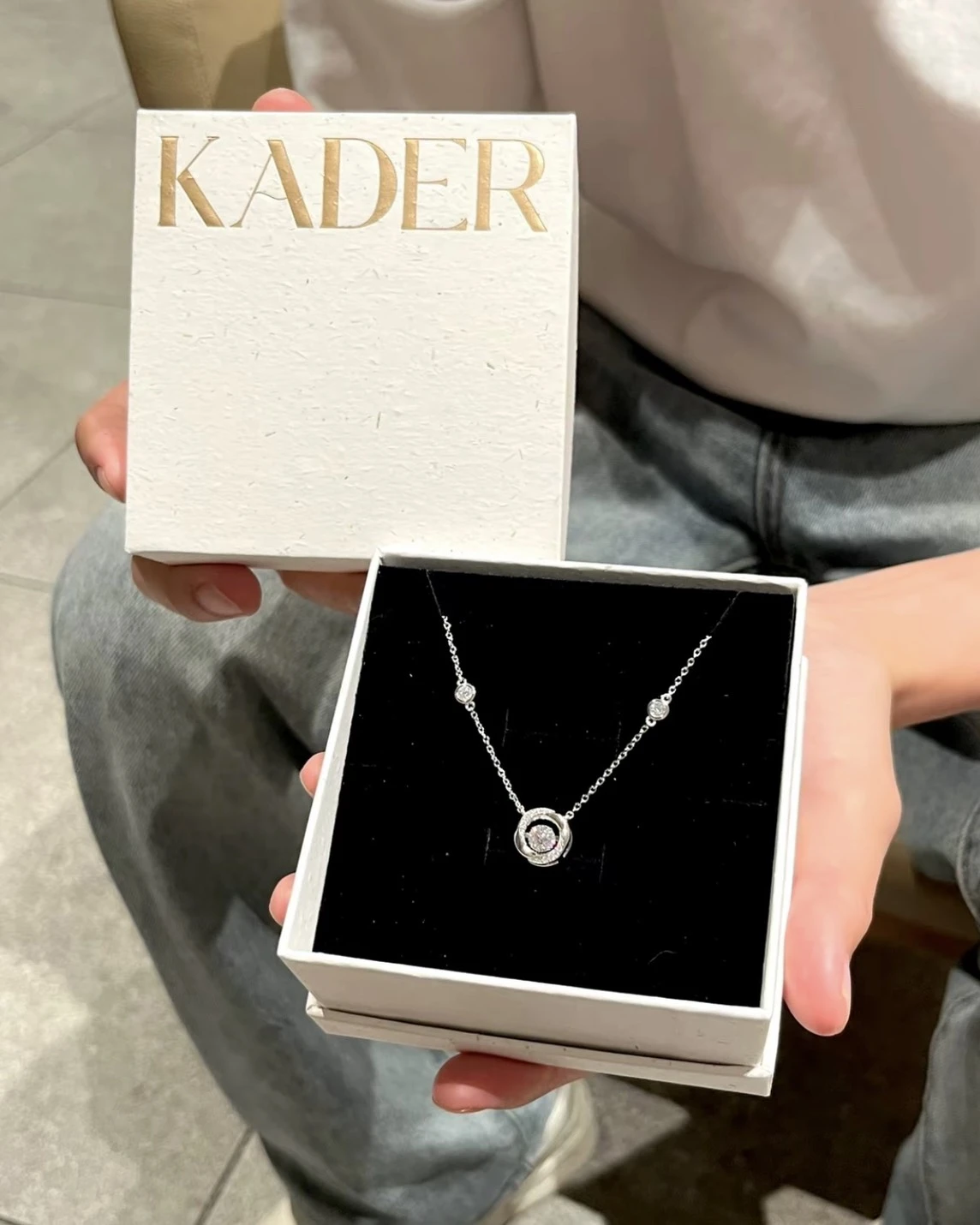 <925純銀>KADER 卡蒂羅 莫比烏斯 三秒心動璀璨 鑽石項鍊