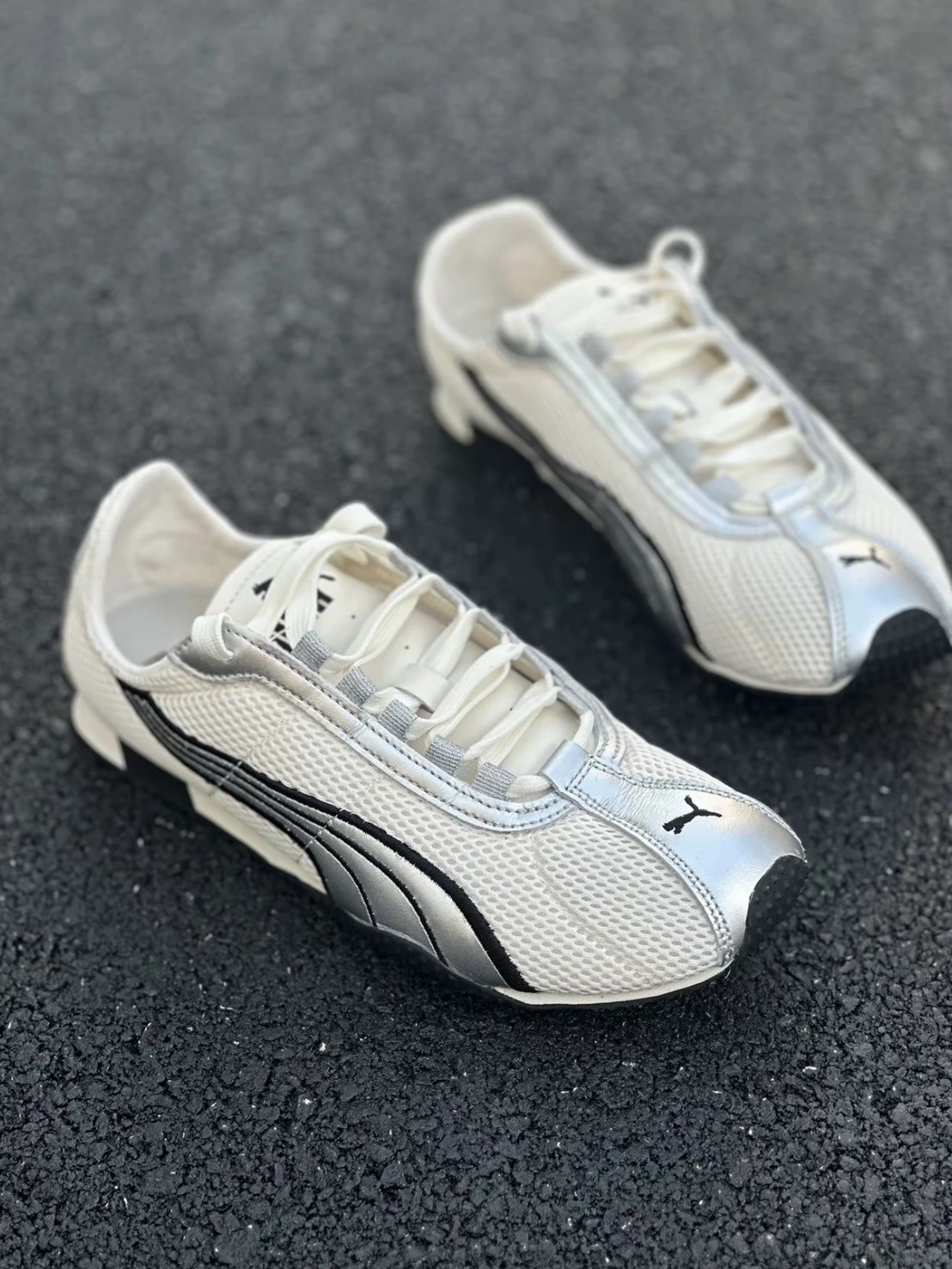 PUMA H-STREET OG薄底 德訓鞋 銀光白(403692-05)