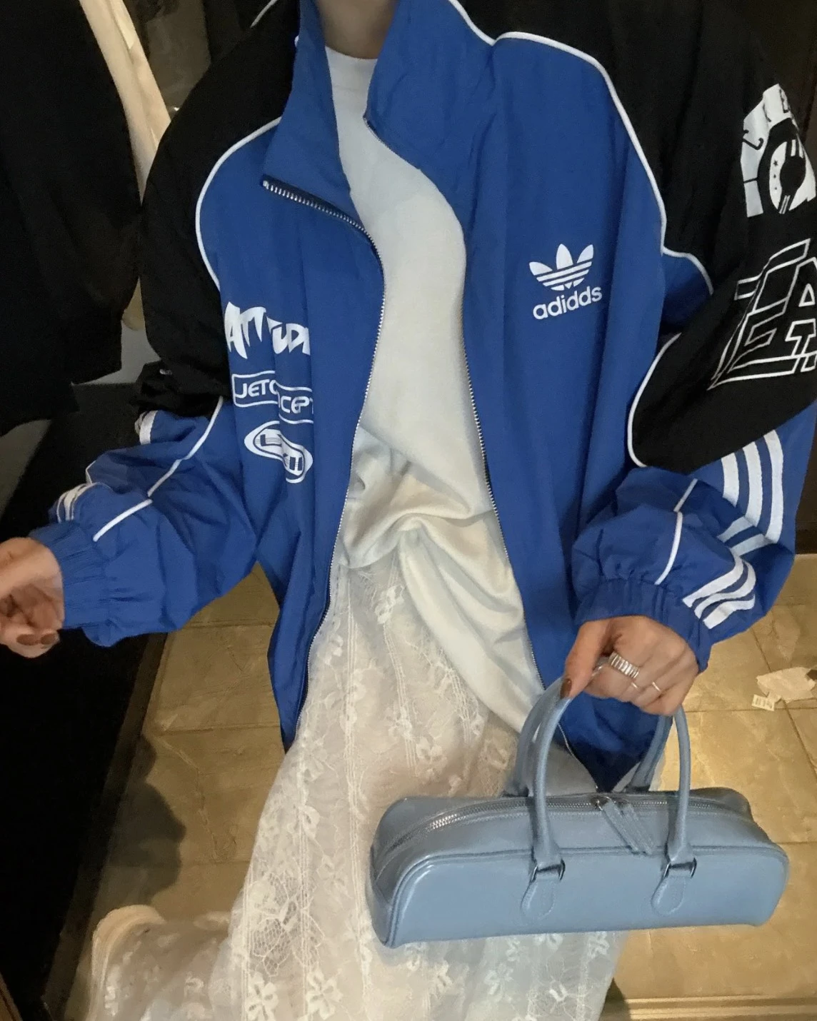 Adidas Originals ADICOLOR MOTORCORE WOVEN JACKET SS24 賽車風防風