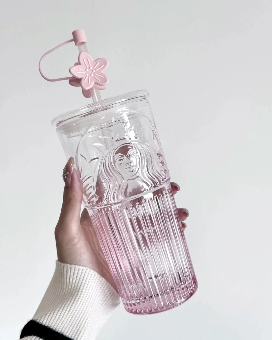 STARBUCKS 星巴克 櫻花粉 漸層 桃花杯 吸管杯550ml