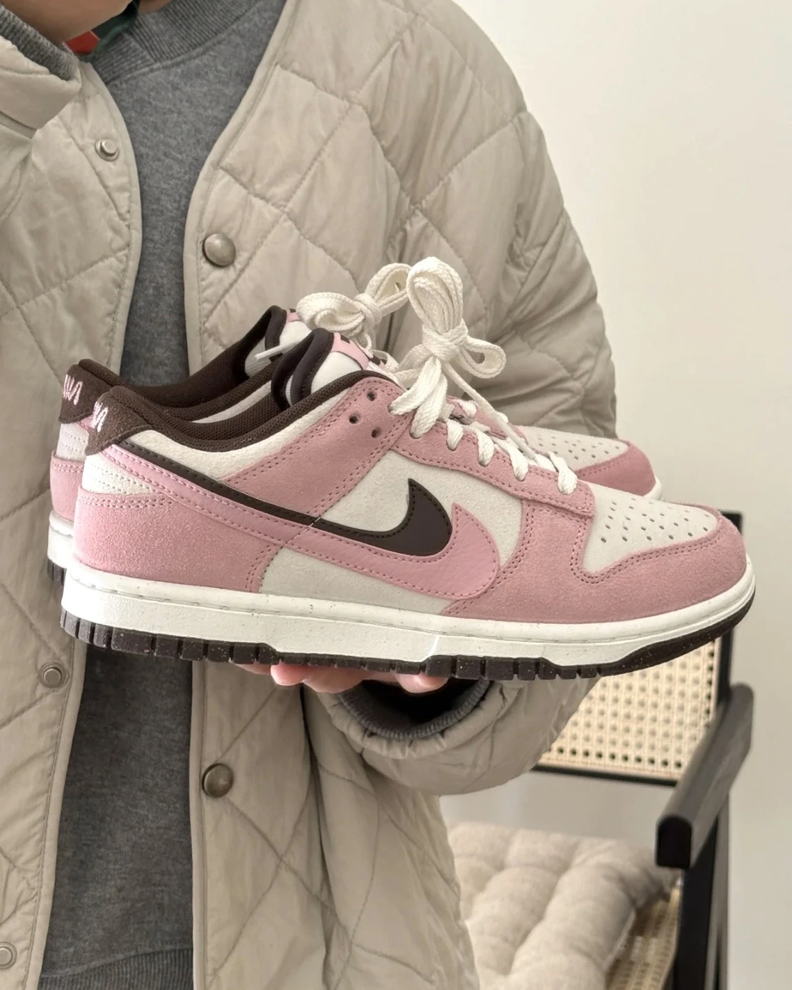 NIKE DUNK LOW 85 草莓可可 櫻花粉 解構 雙鉤(HV1799-161)