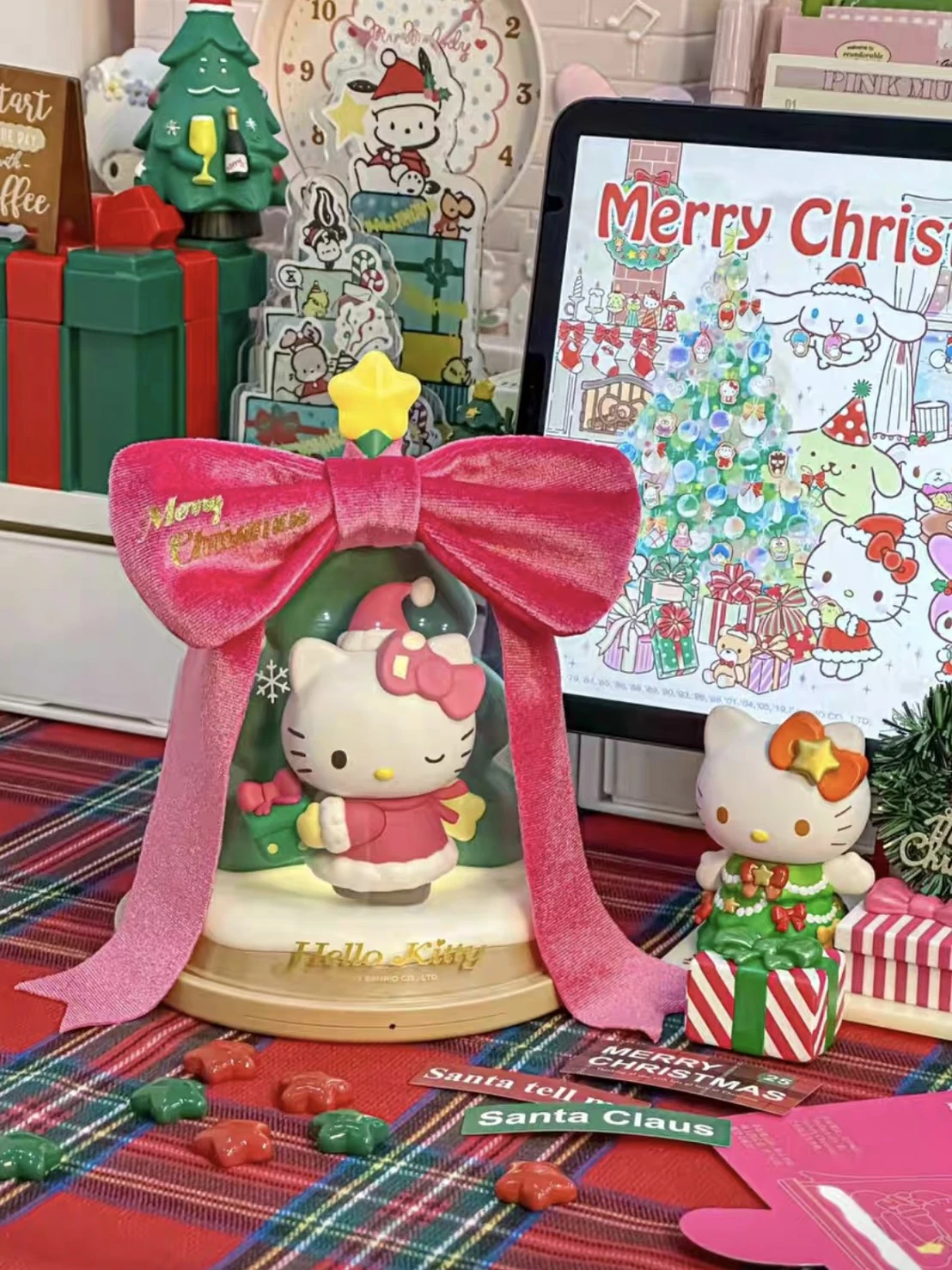 <正版授權>  Sanrio 三麗鷗 Hellokitty 夜燈禮盒 擺件
