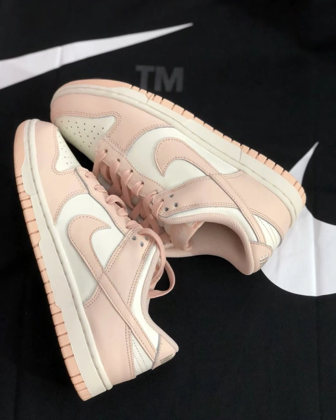 Nike Dunk Low "ORANGE PEARL" 櫻花粉 粉白 女鞋 DD1503-102)