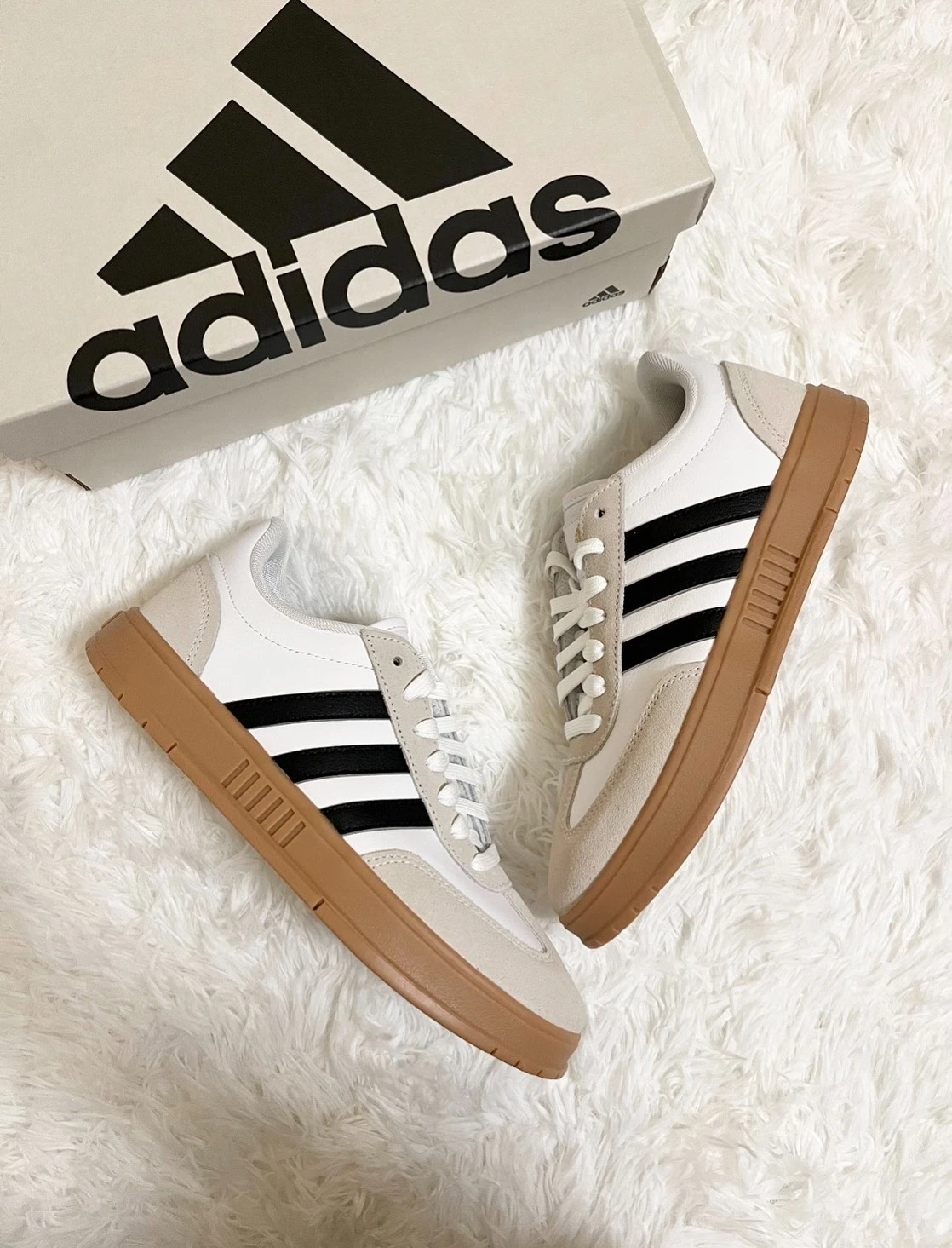 ADIDAS GRADAS  復古德訓鞋 米白灰 (IE9044)