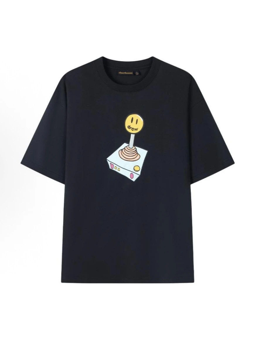 Drew House SS25 笑臉搖桿印花 短袖(DH-HJ2121-JSBL)