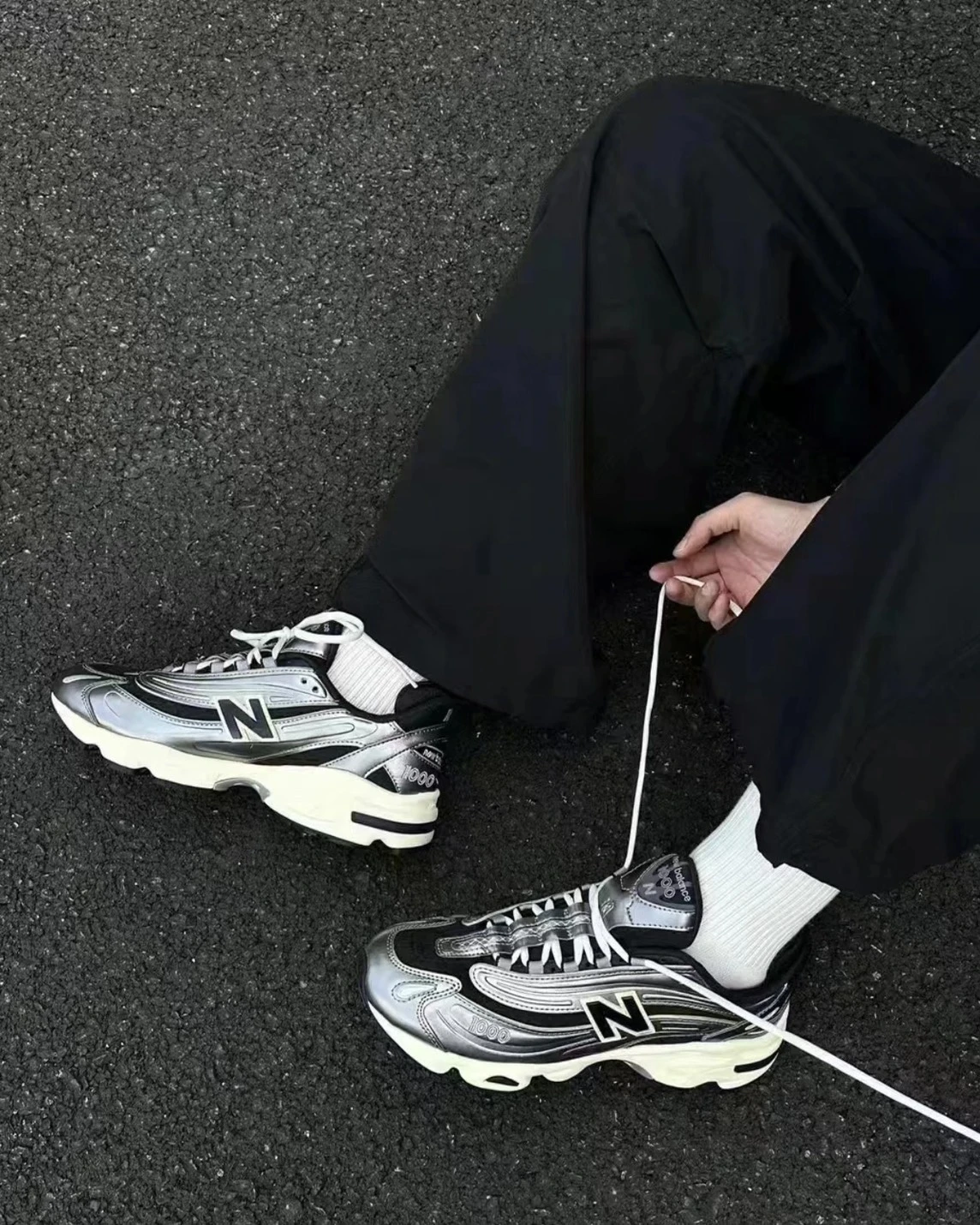 NEW BALANCE M1000  "Silver Metallic" Y2K 千禧銀 黑銀(M1000SL)