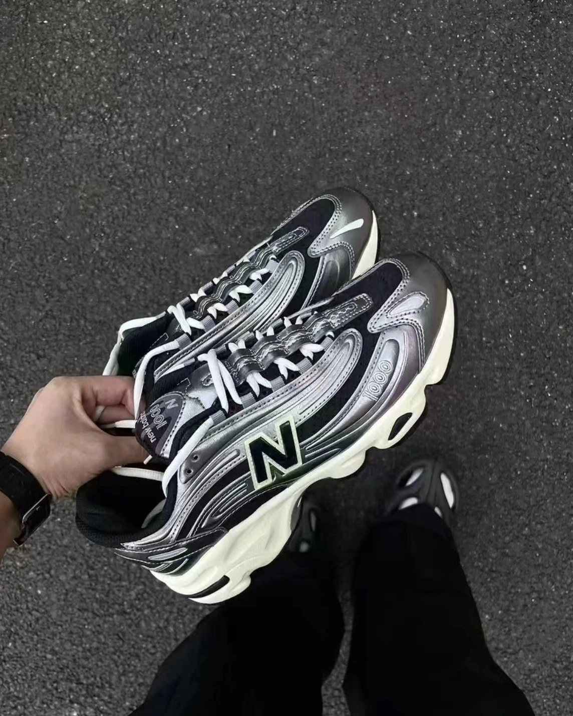 NEW BALANCE M1000  "Silver Metallic" Y2K 千禧銀 黑銀(M1000SL)