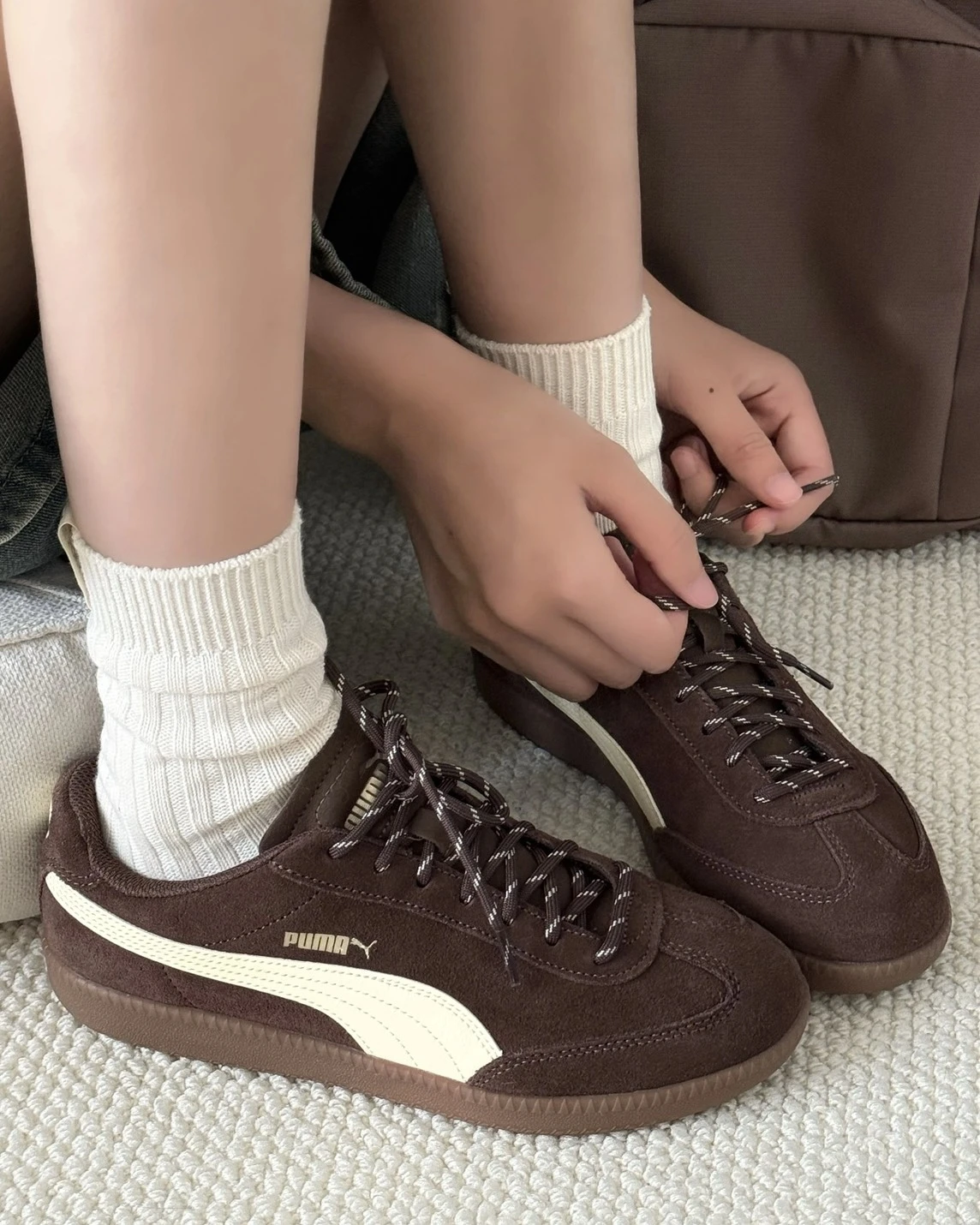 Puma 9-T SUEDE 復古 麂皮 德訓鞋 焦糖可可(406756-01)