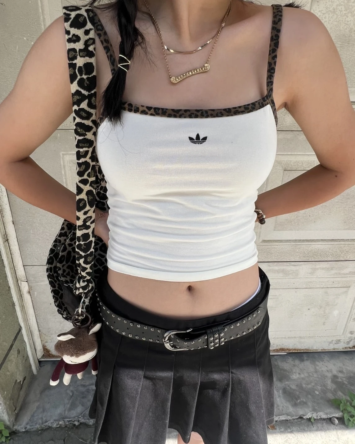 <豹豹週>Adiads Top Leopard Tank 豹紋 肩帶 背心(JW7309)