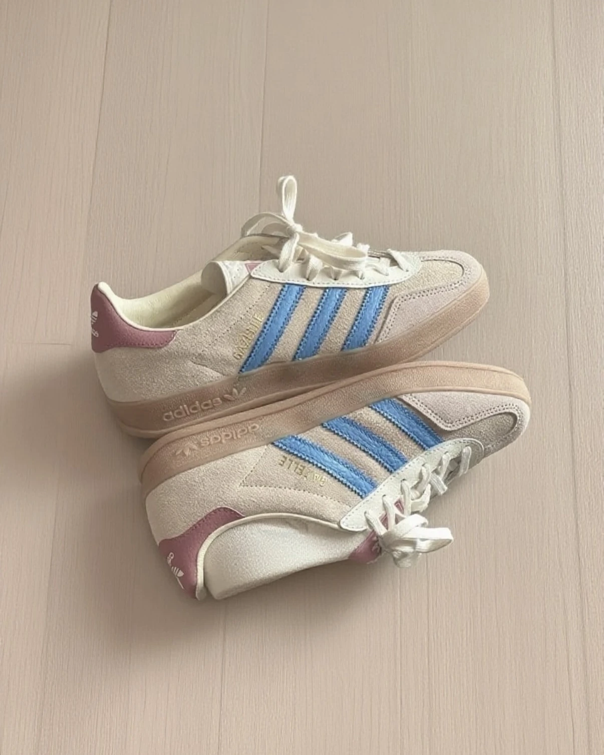 ADIDAS GAZELLE INDOOR 天空藍粉紫 (JQ0010)