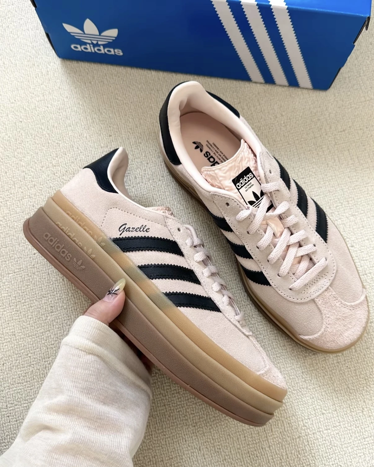adidas gazelle silver green womens Adidas Gazelle Bold Quartz Black Gum - IE0429