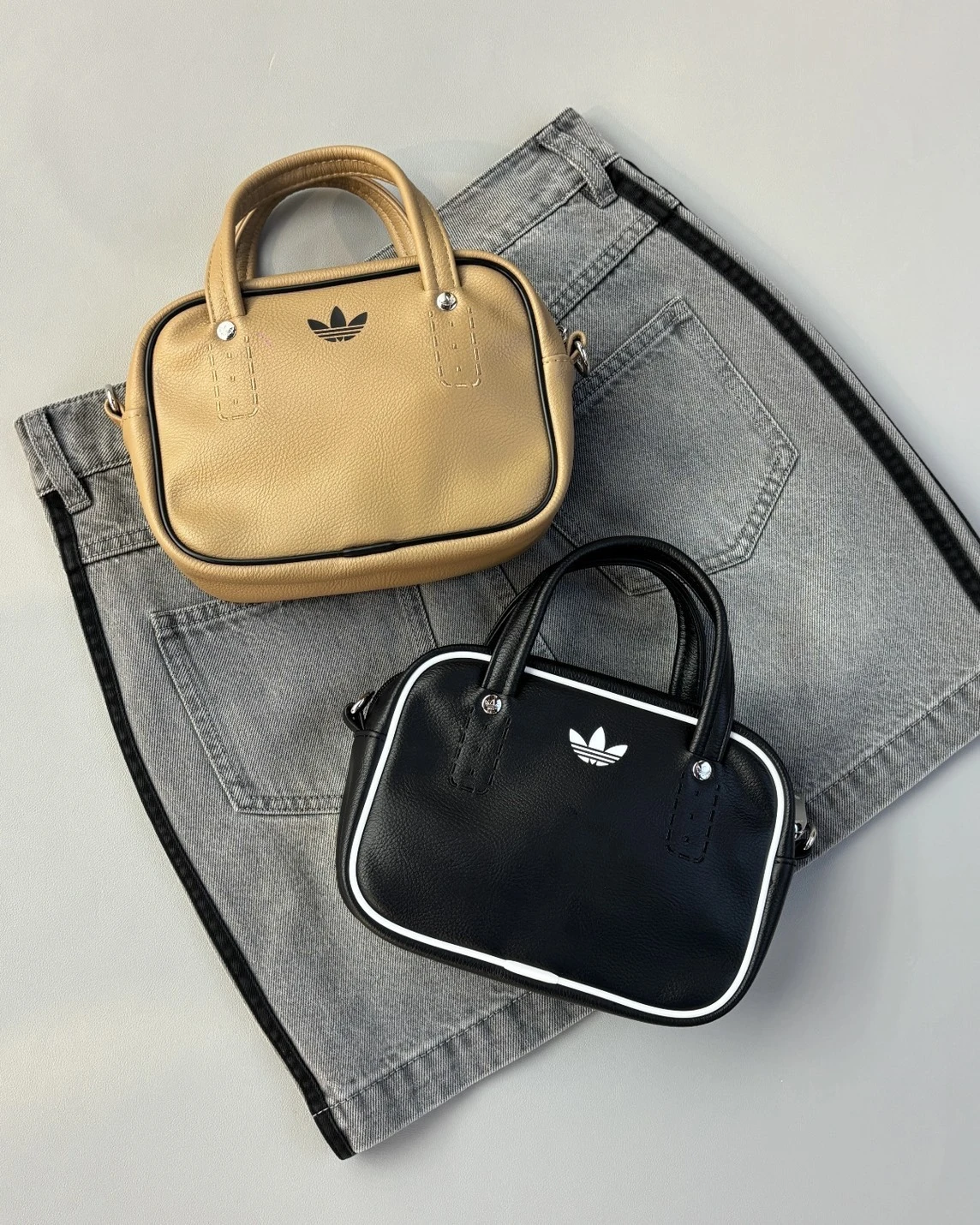 ADIDAS ADICOLOR 方形 餅乾包 手提 黑白 棕色 手提單肩包(JX7872/JX7874)