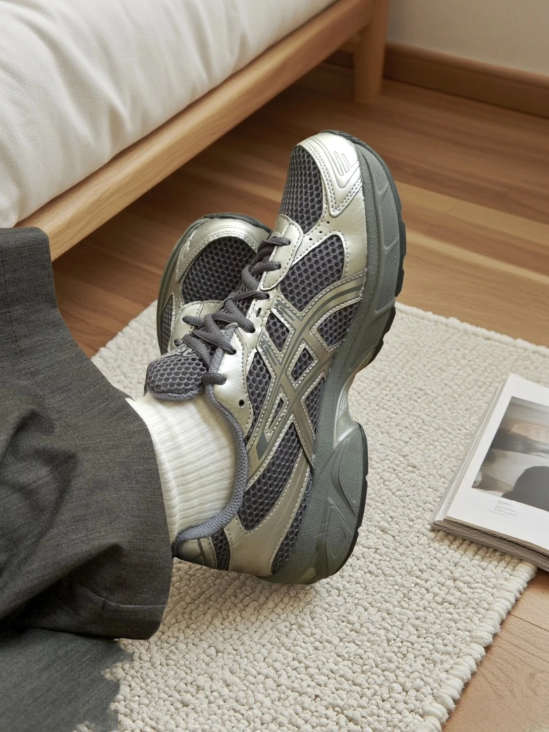 ASICS GEL-1130 Y2K 復古千禧風 銀灰 休閒鞋 (1201A934-020)