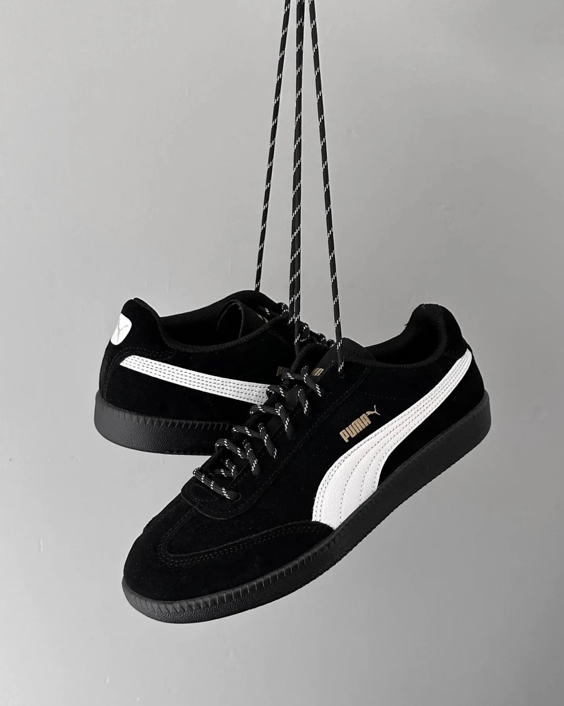 Puma 9-T SUEDE 復古 麂皮 德訓鞋 黑白(406756-05)