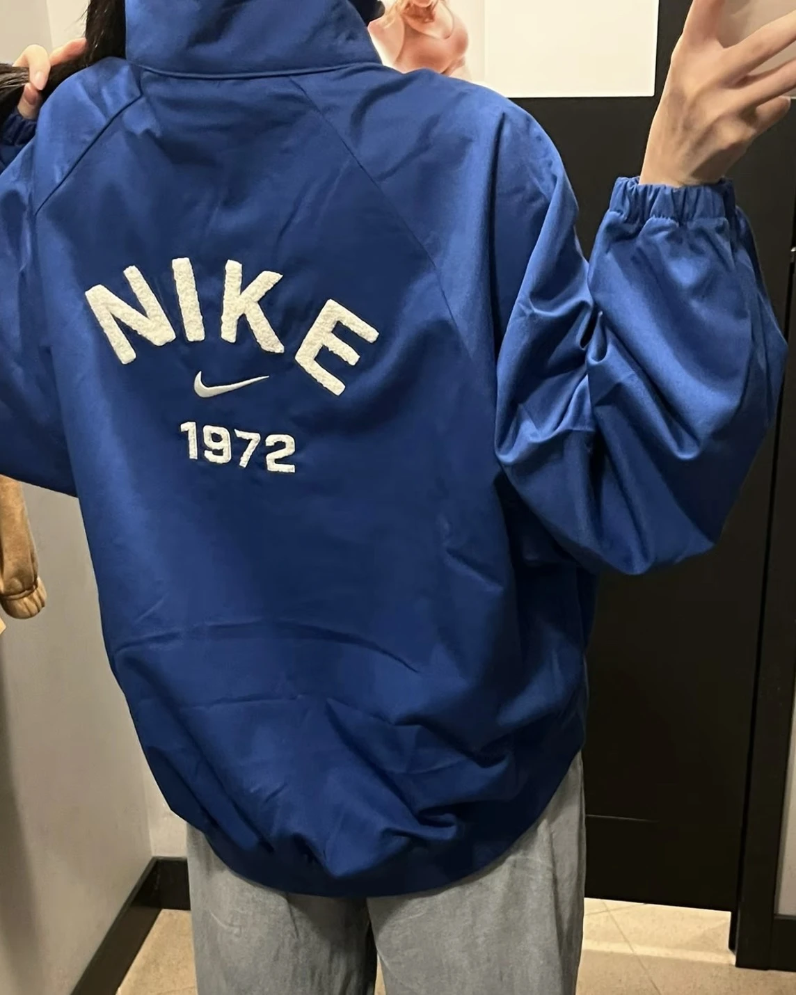 <暈爛!> Nike Sportswear SS25 克萊茵藍 半拉鍊 男女同款 夾克外套(HJ0234-480)
